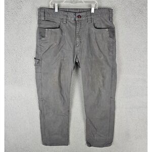 Milwaukee Pants Mens 38x30 Canvas Heavy-Duty Flex Workwear Carpenter Regular Fit